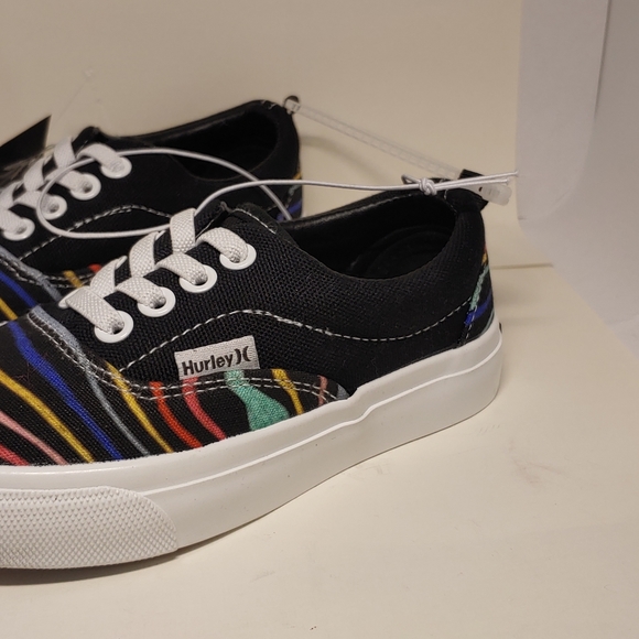 Hurley Youth Marley-T Lace-Up Sneakers Brand New (Sz 10) Black Skater Style - Picture 10 of 10